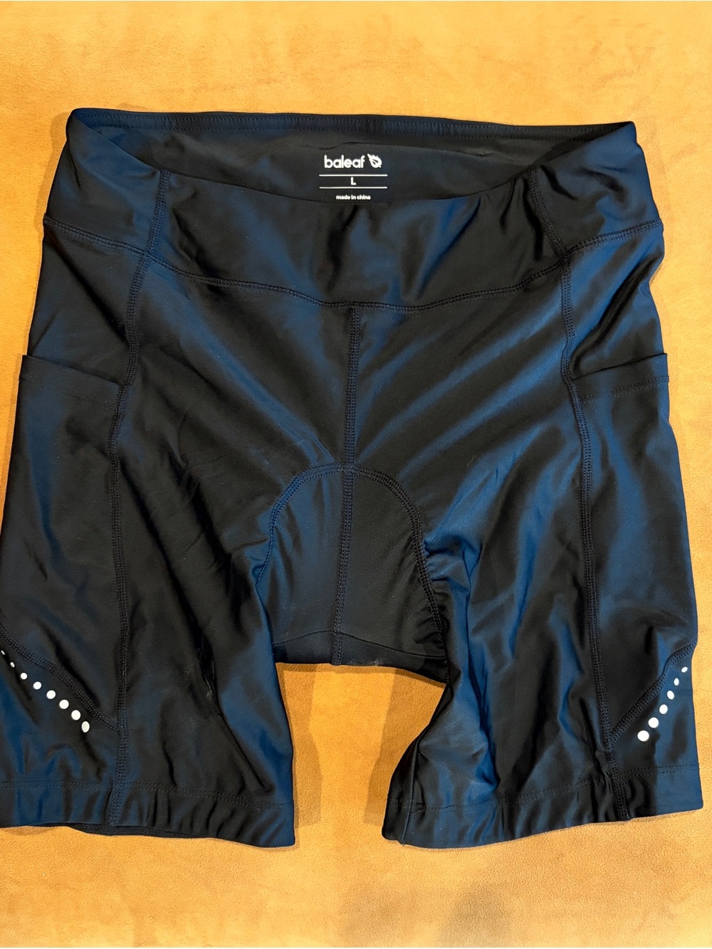 Baleaf Black Women's Padded Bike Shorts with Side Pockets